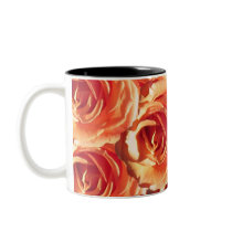 Peach Roses Mug by ggbythebay Peach Roses Mug