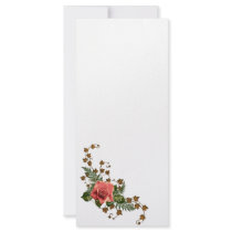 Peach Roses Custom Rack Card