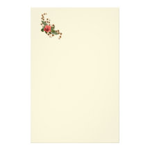 Peach Roses Stationery