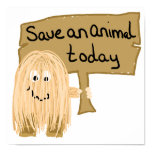 Peach save animal posters
