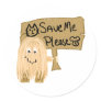 Peach Save Me Sticker