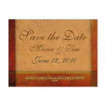 Peach save the date template - customize your own postcards by aslentz Peach save the date template - customize your own postcards