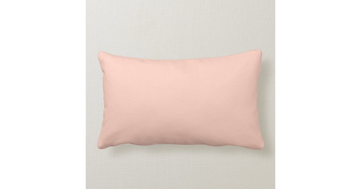 Peach Solid Color Throw Pillow Zazzle