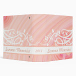 Peach Spirals, Filigree & Flowers Binders