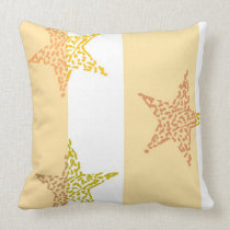 Peach Stars and Stripes Pillows