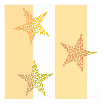 Peach Stars and Stripes posters