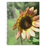 Peach Sunflower Notebook