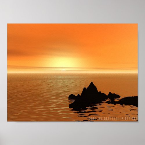 Peach Sunset print