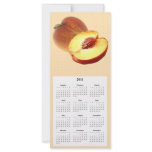 Peach Telephone and Calender card Personalized Rack Card