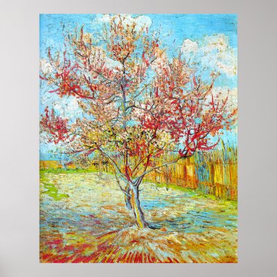 Peach Tree in Bloom at Arles, Van Gogh Poster