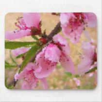 Peach Tree in Bloom Mousepad by RedRider08 Peach Tree in Bloom Mousepad