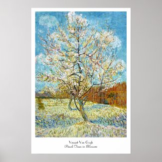 Peach Trees in Blossom Vincent Van Gogh Print