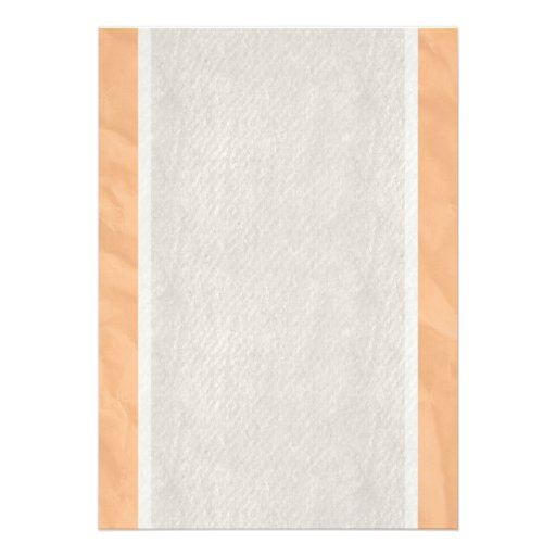 Peach Vintage Bow Linen Bridal Shower Invitations