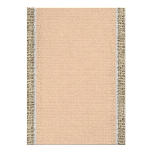 Peach Vintage Lace Wedding Invitations