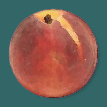 Peach Watercolor - Magnet