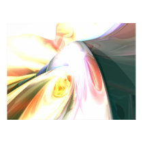 Peaches and Cream Abstract Poster posters