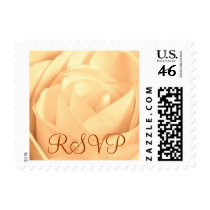 Peaches and Cream Rose, RSVP small postage by elyssa444 Peaches and Cream Rose, RSVP small postage