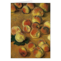 Peaches by Claude Monet Greeting Card