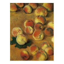 Peaches by Claude Monet Post Cards
