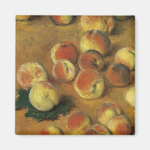 Peaches by Claude Monet Refrigerator Magnet