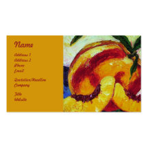 Peaches Fruit Business Cards