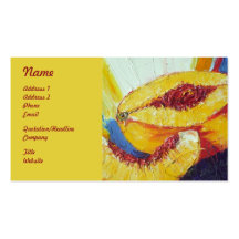 Peaches Fruit Business Cards
