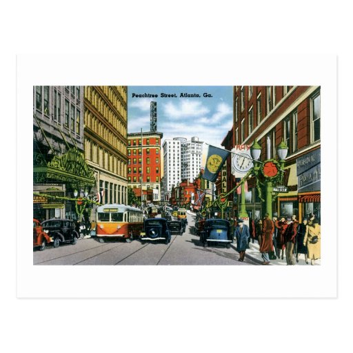 Peachtree Street, Atlanta, Ga Postcard