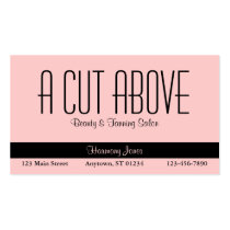Peachy Beauty Salon Business Card business cards