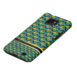 Peaco-Patt Teal Purple Yellow Pattern Galaxy S2 Galaxy S2 Case