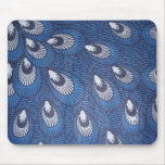 Peacock African Ankara print mouse pad