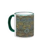 Peacock and Dragon By William Morris mugs