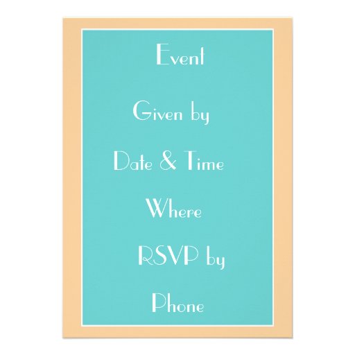 Peacock and Lady Custom Invites