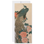 Peacock and Peonies Wedding, Art by Ando Hiroshige Custom Invitations
