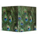 Green Peacock Feather Binder