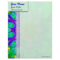 Peacock Bloom Custom Letterhead
