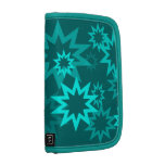 Peacock Blue Stars Folio Planner