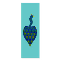 Peacock, Bookmark business cards by SeaAngel Peacock, Bookmark business cards