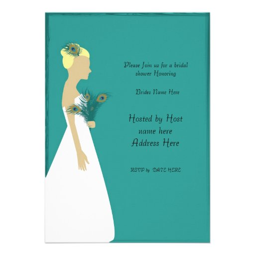 peacock_bridal_invite-01, Please Join us for a ...