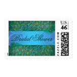 Peacock Bridal shower postage