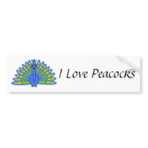 Peacock bumper stickers by CroughsCorners Peacock bumper stickers