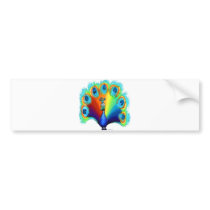 Peacock bumper stickers by FunGraphix Peacock bumper stickers