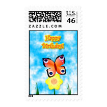 Peacock Butterfly Stamp stamps