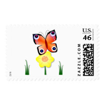 Peacock Butterfly Stamp stamps