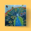 Peacock Button
