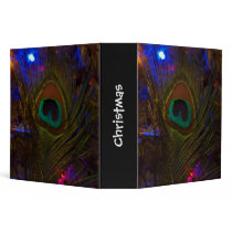 Peacock Christmas Feather Binder