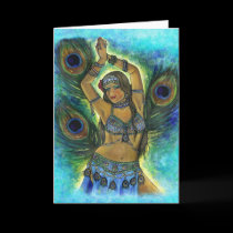 Peacock Dancer Greeting Card by MysticDanceCompany Peacock Dancer Greeting Card