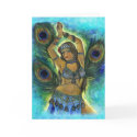 Peacock Dancer Greeting Card by MysticDanceCompany Peacock Dancer Greeting Card