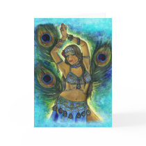 Peacock Dancer Greeting Card by MysticDanceCompany Peacock Dancer Greeting Card