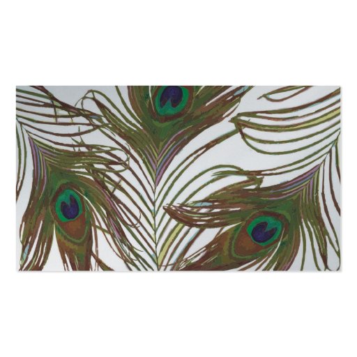 Peacock Design Business Card (back side)