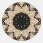 Peacock Design Round Stickers